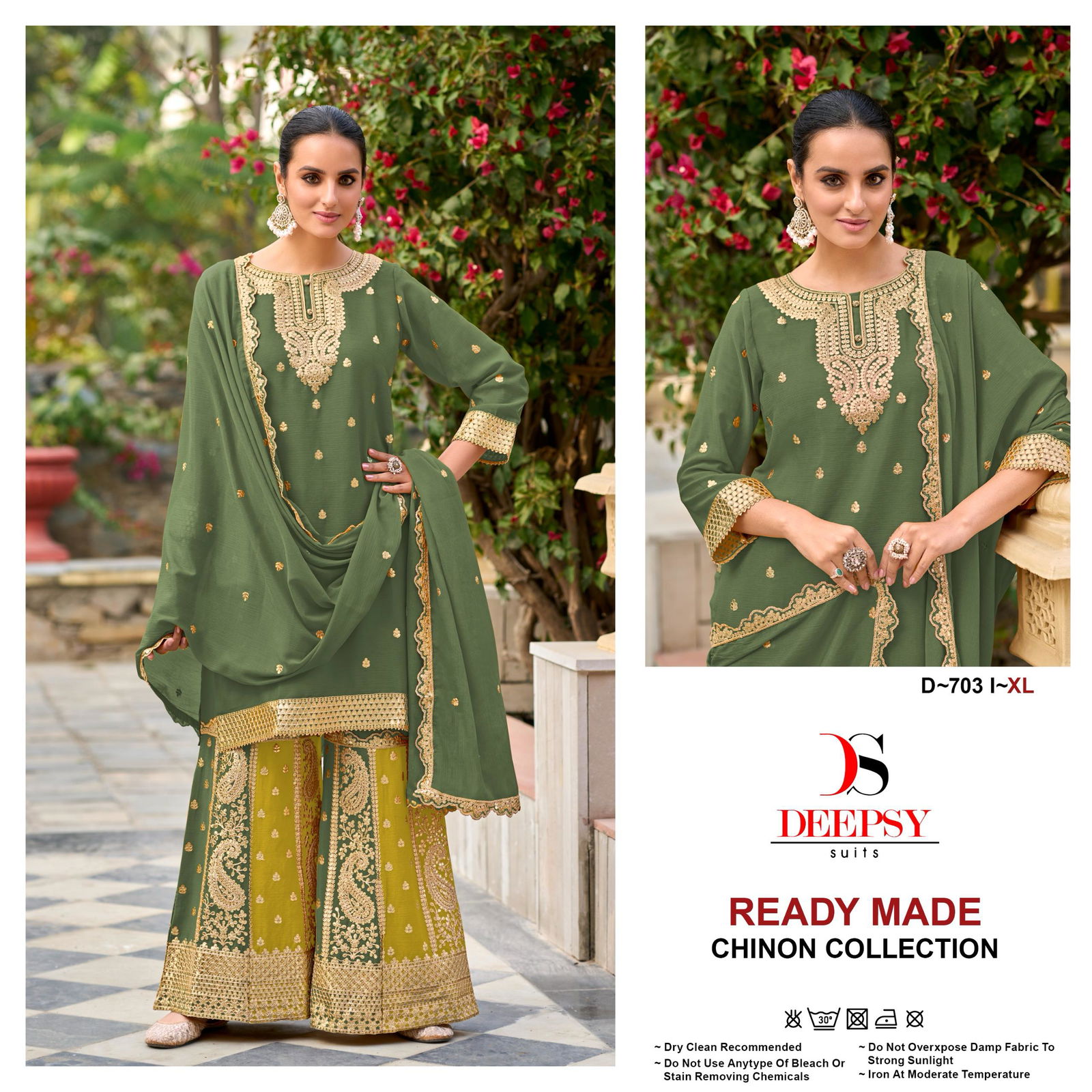 Deepsy D 703 H To K Chinon Pakistani Readymade Suits Suppliers In India